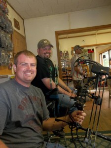 Hang out at Pikes Peak Archery Josh Funk and myself.