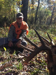 Brian was blessed to have his feather join him on the recovery of this buck! 